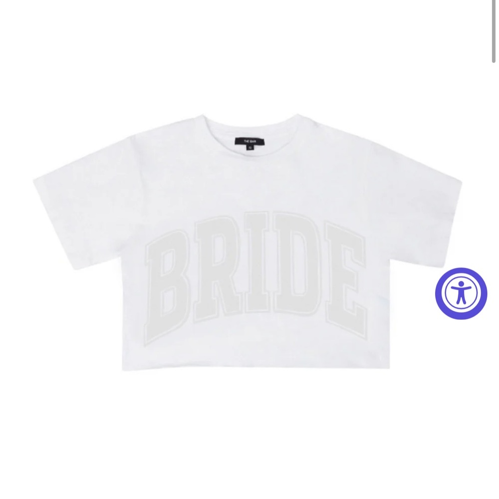The Bar Bride Cotton Tee size Small new in packaging